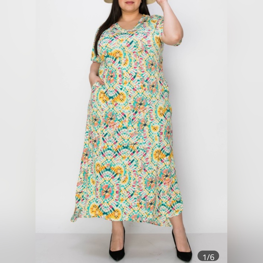 Zenana Plus Size Multiprint with Pockets